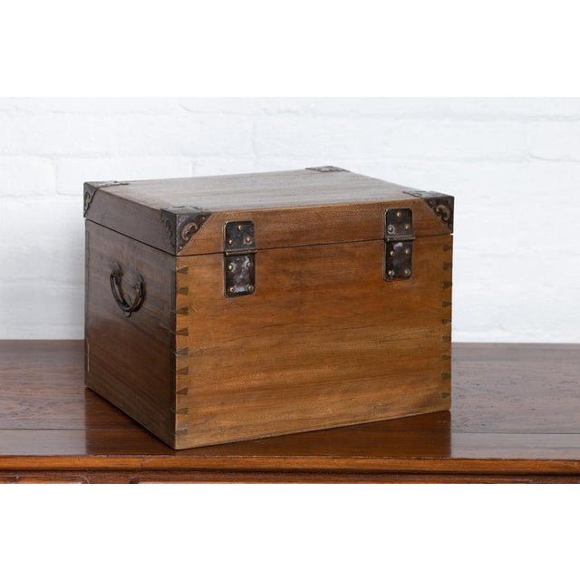 Antique Chinese Wooden Treasure Chest Chairish