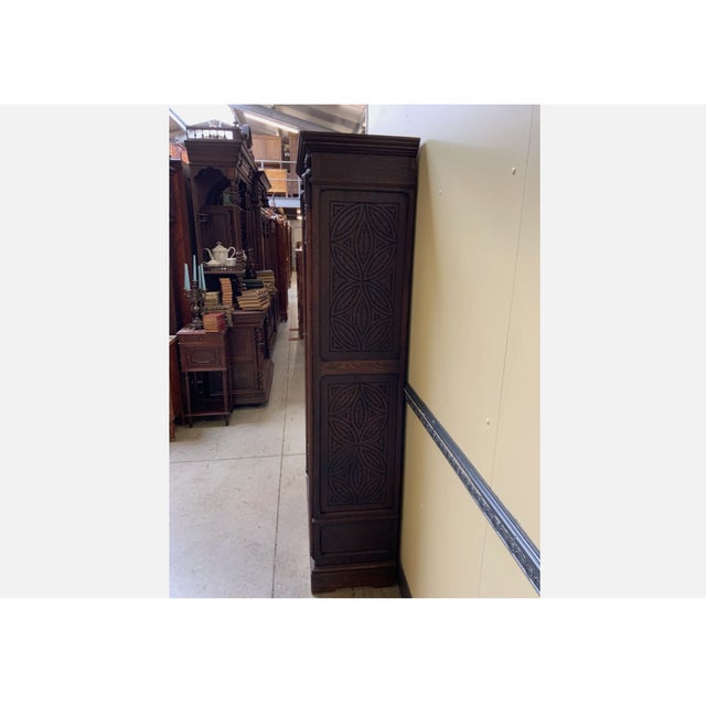 19th Century Antique Chinese Sideboard in Oak, 1880 For Sale - Image 5 of 10