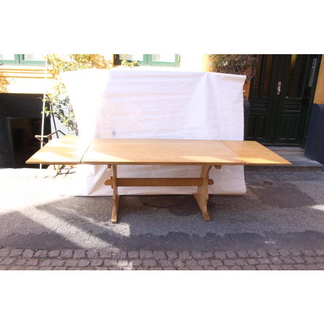 Danish Oak Extendable Dining Table, 1980s For Sale - Image 12 of 18