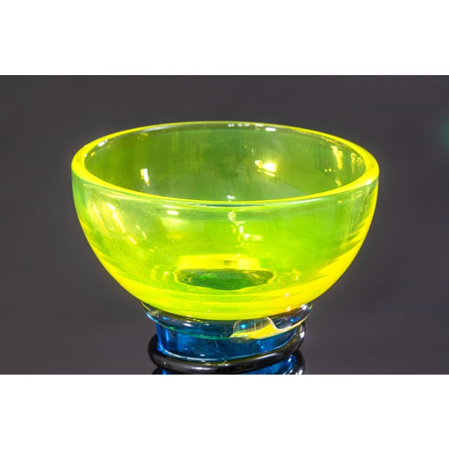 1980s Ettore Sottsass for Memphis Milano Alioth 1983 Signed Glass Sculpture Postmodern For Sale - Image 5 of 6