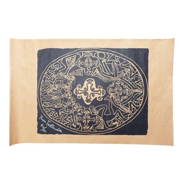 Yvon Taillandier, Tribal noir, 2018, Silkscreen For Sale