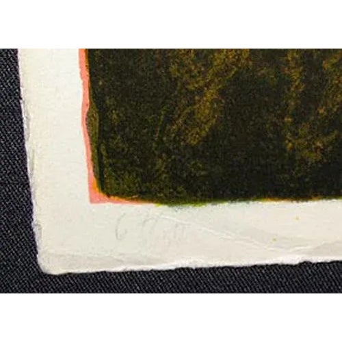 1967 "Nature Prays Without Words" Abstract Lithograph by Lebadang For Sale - Image 4 of 5