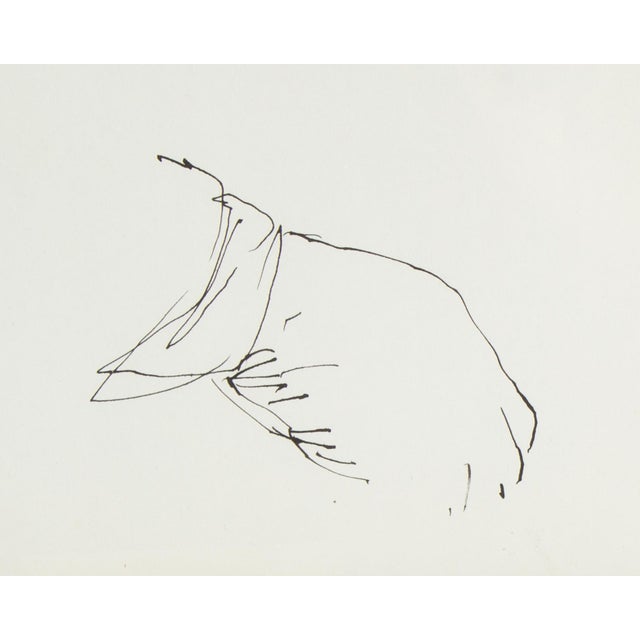 Abstract Ink Portrait Drawing by James L. Bruch For Sale - Image 4 of 8