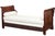 French Empire Gilt Mounted Day Bed or Lit en Bateau Sleigh Bed of Flame Mahogany For Sale In Austin - Image 6 of 14