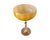Glass Vintage Rare Butterscotch Empoli Glass Snifter Goblet Carafe Italian Italy 1960s For Sale - Image 7 of 8
