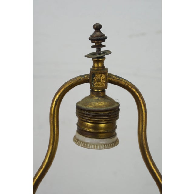 Mid 20th Century European Carved Oak Baroque Acanthus Leaf Candlestick Table Lamp For Sale - Image 6 of 11