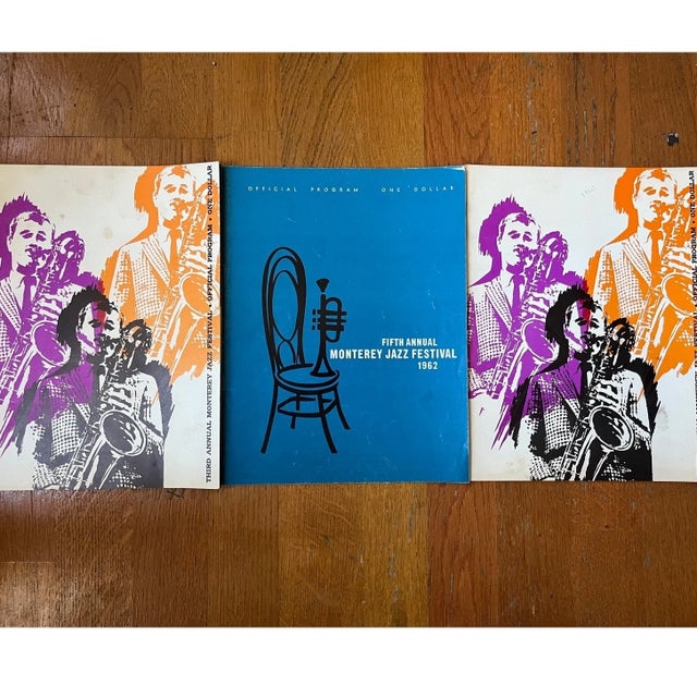 Mid 20th Century 1960 & 1962 Monterey Jazz Festival Programs Vintage Official- Set of 3 For Sale - Image 5 of 10