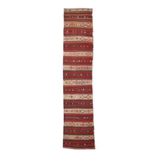 Mid 20th Century Vintage Turkish Kilim Runner For Sale