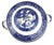 1920s Vintage Covered Porcelain Casserole Dish Blue Willow Empress Design For Sale - Image 5 of 13