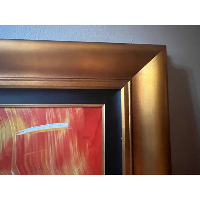 Andy Warhol Contemporary Mixed Media Painting on Canvas Muhammad Ali Usa Gold by Simon Bull For Sale - Image 4 of 12