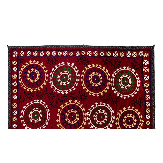 In the most technical sense of the word, "Suzani," in Central Asia, means needle and is used to describe this type of...