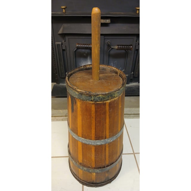 Antique Rustic Wooden Butter Churn For Sale - Image 4 of 12
