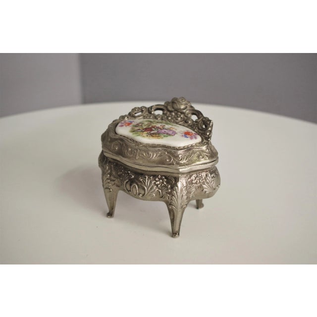 Metal Jewelry Box, 1950s For Sale - Image 10 of 10