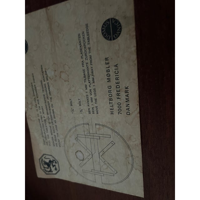 Scandinavian Dining Table in Rosewood Veneer from Heltborg Møbler For Sale - Image 12 of 14