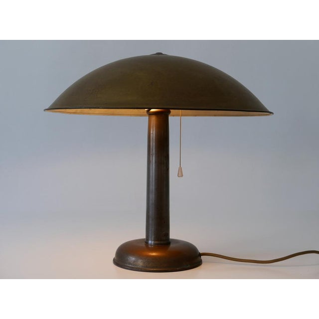 Bauhaus Art Deco Brass Table Lamp, Germany, 1930s For Sale - Image 12 of 18