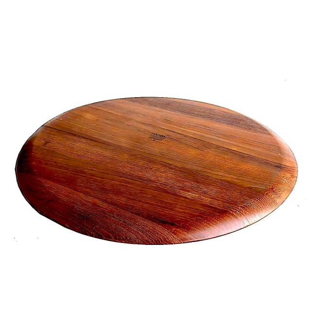 Dansk Mid 20th Century Danish Teak Round Carving/Charcuterie Board, Designed by Jens Quistgaard for Dansk For Sale - Image 4 of 14