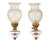 Pair of porcelain lamps is an original couple of decorative porcelain lamps realized by French manufacture during the 20th...