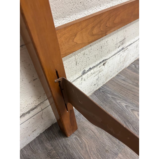 Vintage Twin Size Maple Cannonball Spindle Bed For Sale - Image 9 of 10
