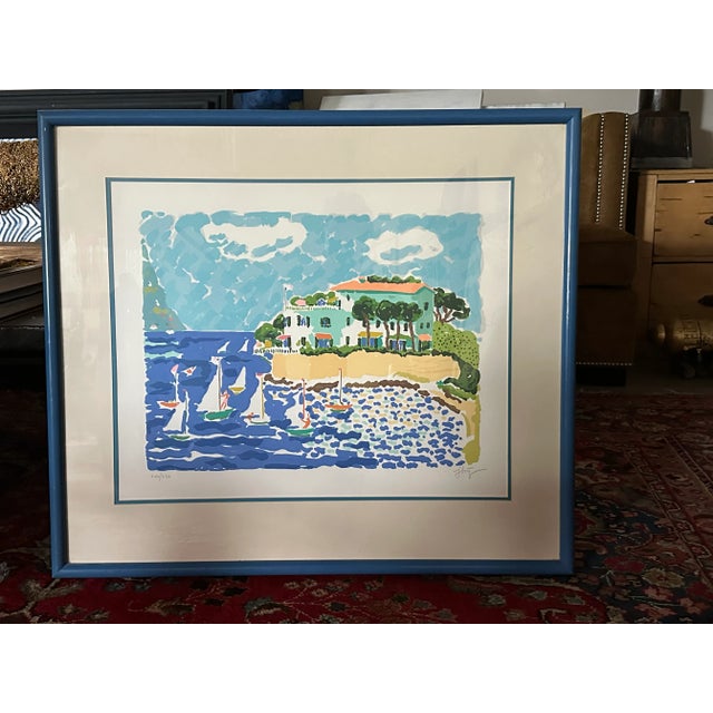 Expressionism 1970s Original Lithograph Seaside John Botz Signed and Numbered 246/250 For Sale - Image 3 of 6