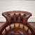 English Oxblood Chesterfield Desk Chair For Sale - Image 5 of 8