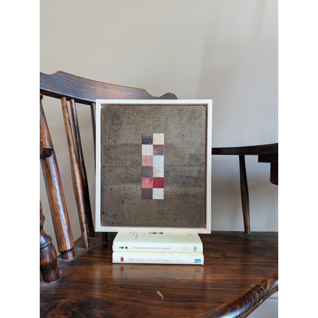 2020s 2026 Contemporary 'Geometric Collage 12 Squares' Original Mini Mixed Media Painting by British Artist Dave Boyd, Framed For Sale - Image 5 of 10