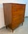 Mid-Century Modern Mid 20th Century Modern Four Drawer Walnut Highboy Dresser For Sale - Image 3 of 14