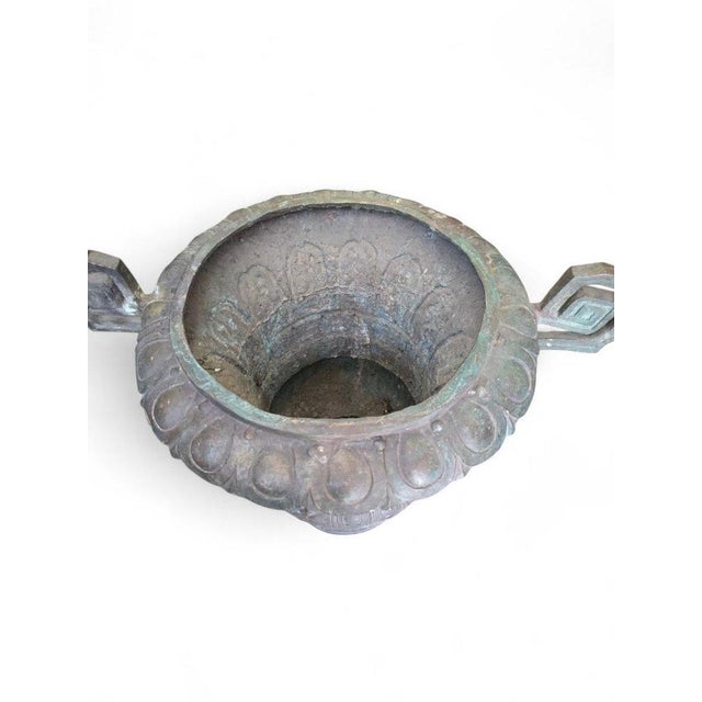 Antique Bronze Garden Vases, 1870 For Sale - Image 4 of 10