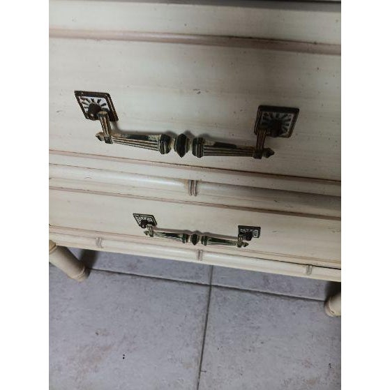 1970s 1970s Hollywood Regency Authentic Nightstand 2 Drawer For Sale - Image 5 of 6