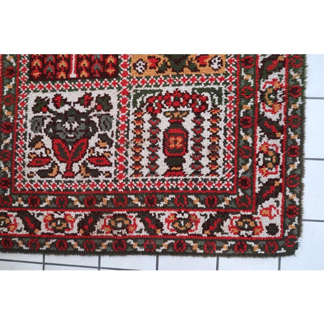 Textile 1950s, Vintage French Savonnerie Style Rug 3' X 7' For Sale - Image 7 of 11