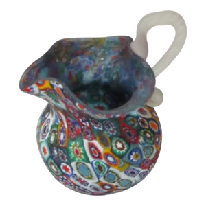 Vintage 1960s Murano Millefiori Pitcher