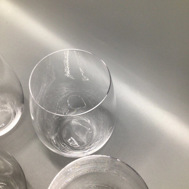 Contemporary Riedel Stemless Crystal Wine Glasses-Set of 4 For Sale - Image 3 of 13