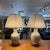 Design Plus Gallery presents a Pair of Crackle Glazed Table Lamps in Antique Style. They have a distinctive crackle glaze...