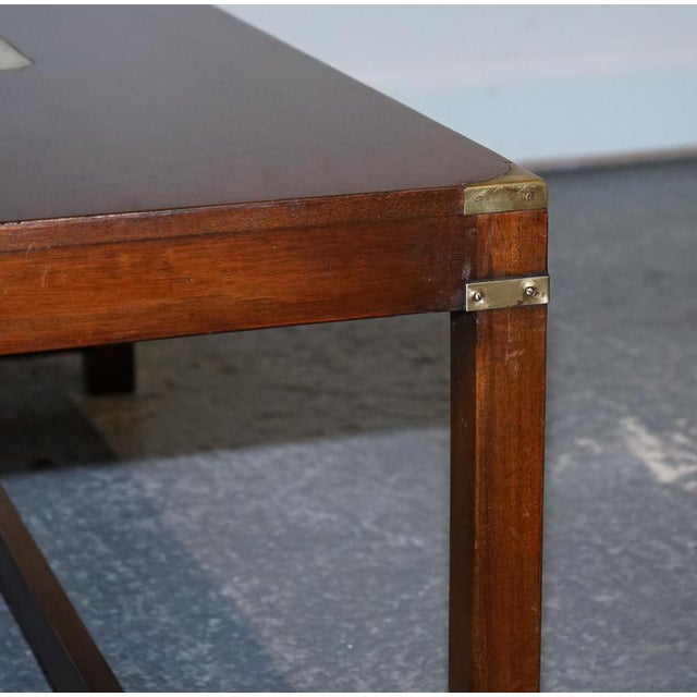 Reh Kennedy Military Campaign Coffee Table from Harrods For Sale - Image 10 of 18