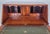 Vintage Writing Bureau Desk in Leather and Mahogany, 1960s For Sale - Image 9 of 18