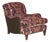 Kilim and Dark Brown Leather Howard Lounge Chair from George Smith of Chelsea For Sale