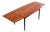 1960s Restored Danish Mid Century Modern Rosewood Hidden Leaf Dining Table For Sale