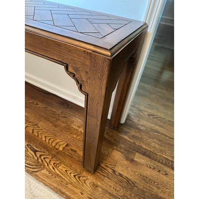 Mid-Century Modern Henredon Fine Furniture Console Table For Sale - Image 3 of 6