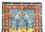 A playful mid-20th century Persian Bidjar pictorial rug depicting a mountainous landscape with myriad birds, deer, and...