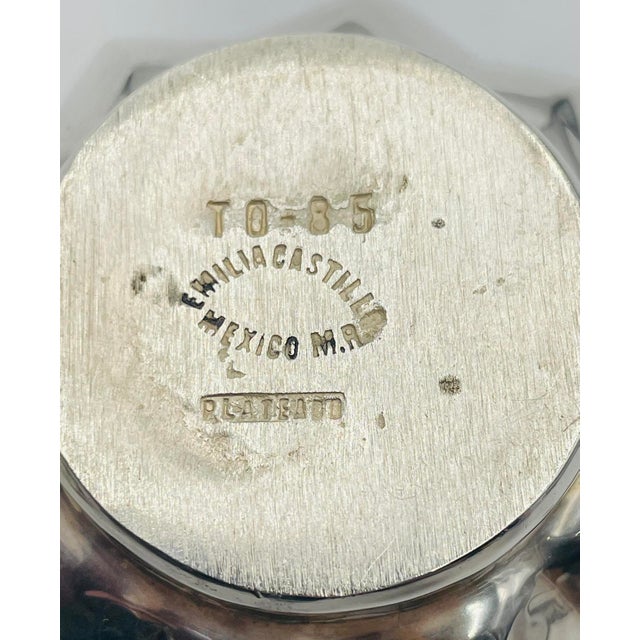 Vintage Emilia Castillo Silver & Malachite Vase, Mexican Silversmithing For Sale - Image 13 of 13