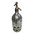 Vintage Argentine Silver Glass Soda Siphon Bottle For Sale