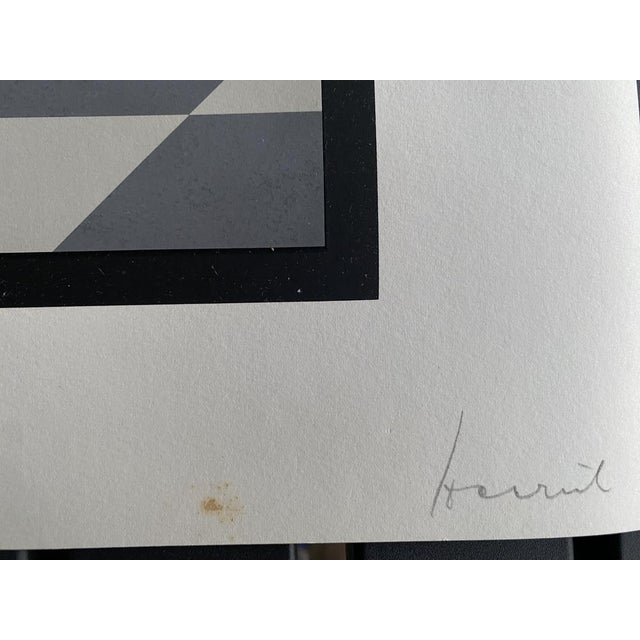 Erwin Heerich, Abstract Composition, 1973, Original Serigraph on White Cardboard For Sale - Image 4 of 15
