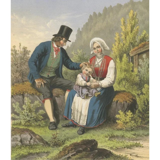 Norwegian Folk Costumes, 1860s, Paper For Sale - Image 6 of 10