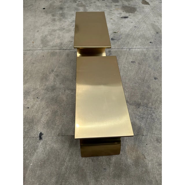 Vintage Post Modern Cb2 Side Tables by Kaiser Newman - A Pair For Sale - Image 13 of 15