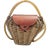 Ooak Mid-Century 1960s Woven Wicker Creel Basket With Leather Flap Tubular Handles For Sale - Image 17 of 17