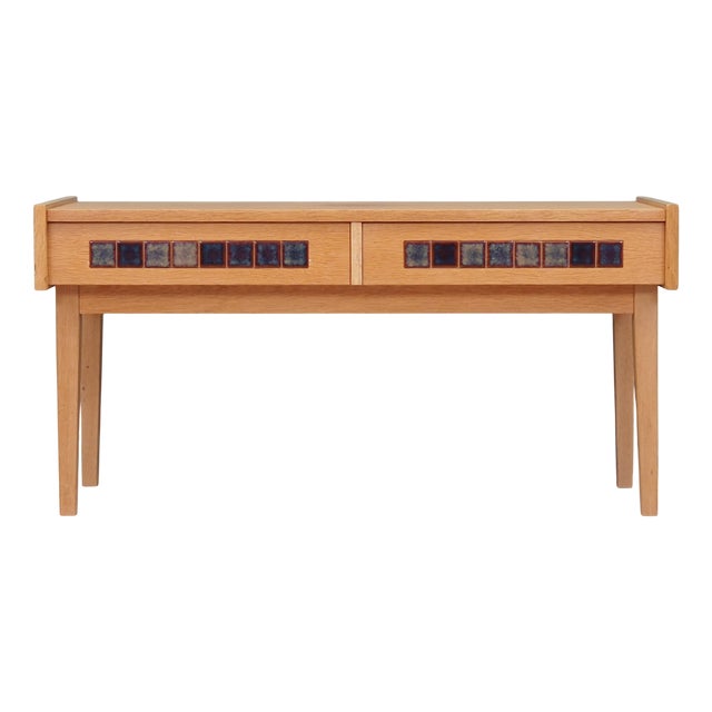 Vintage Danish Ash Console Table, 1970s For Sale