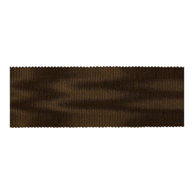 Schumacher Dutchess Tape in Espresso For Sale