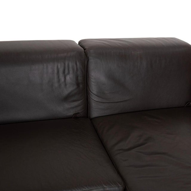 Animal Skin Moule Leather Corner Sofa from Brühl For Sale - Image 7 of 17