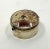 Early 20th Century Beautiful Birmingham 1912 Sterling Silver, Agate & Cabochon Ruby? Pill Box For Sale - Image 5 of 12