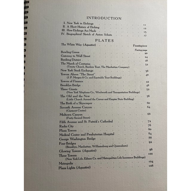 1939 New York in Etchings Book For Sale - Image 4 of 12