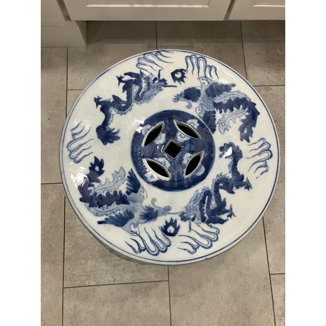 Chinese Hand Painted Garden Seat Late 20th Century For Sale In Boston - Image 6 of 6